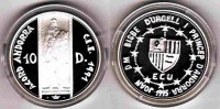 10 Dinar 1991 Andora PP gekapselt